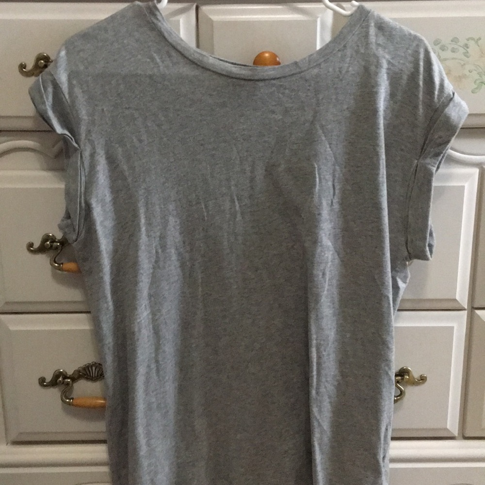 Grey muscle tee
